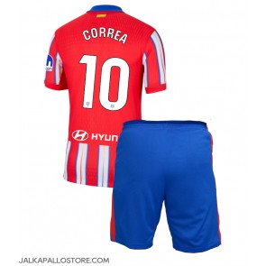 Atletico Madrid Angel Correa #10 Kotipaita Lapsille 2024-25 Lyhythihainen (+ shortsit)